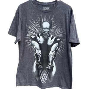 Marvel Comics Wolverine X Men Deadpool black white gray t-shirt Size Large